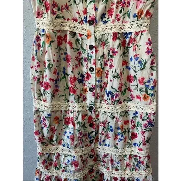 Good as new 🥰 Peony Floral XXS 🌼LANI MIDI DRESS Lovers and Friends - Picture 5 of 13